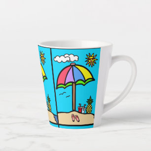 vacation latte mug