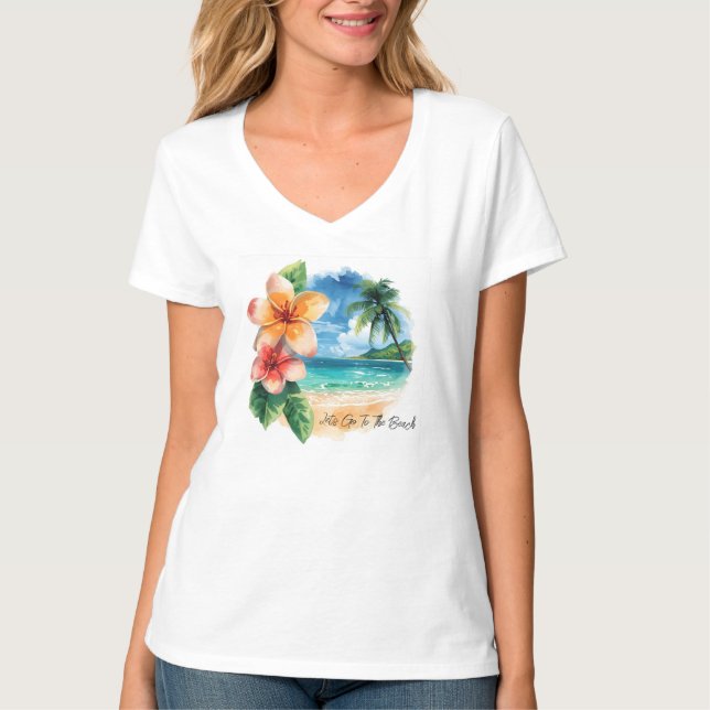 Vacation, Lets Go To The Beach T-Shirt (Front)