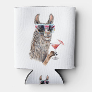 Vacation Llama Can Cooler