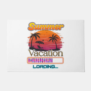 Vacation Loading Summer Sunset Beach Doormat