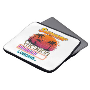 Vacation Loading Summer Sunset Beach Laptop Sleeve