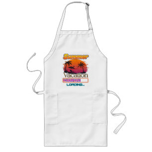 Vacation Loading Summer Sunset Beach Long Apron