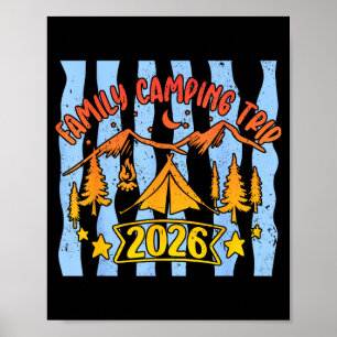 Vacation matching family camping trip 2026 poster