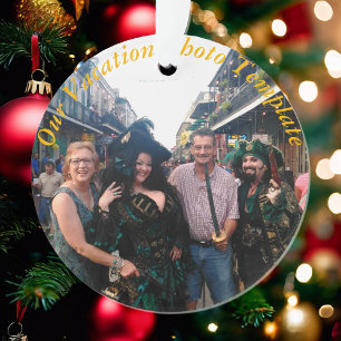 Vacation Memory Ornament Personalise Christmas