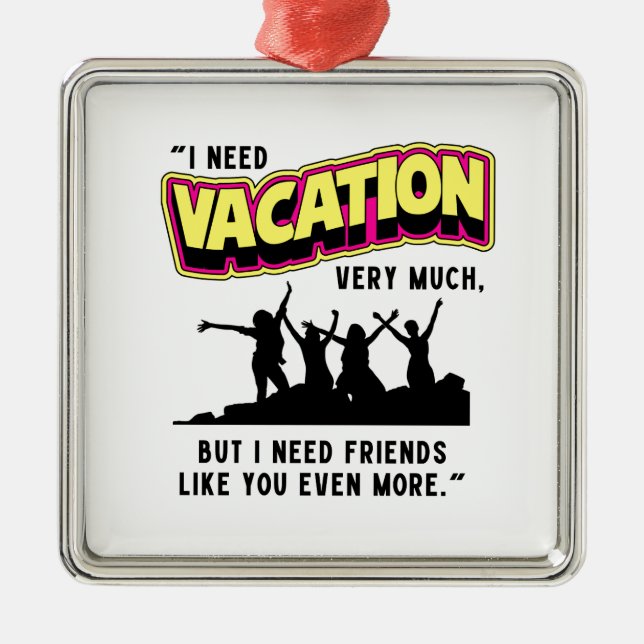 VACATION METAL TREE DECORATION (Front)