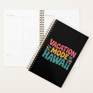 Vacation Mode Hawaii Tropical Paradise Summer Vibe Planner