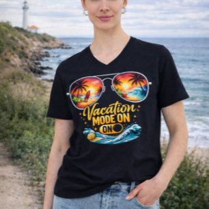 Vacation Mode On Feels Like Beach Paradise V Neck T-Shirt
