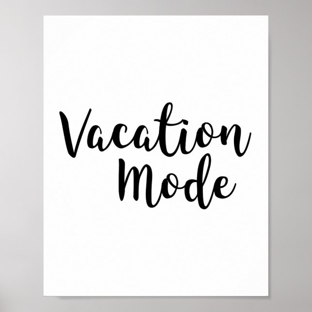Vacation Mode Poster (Front)