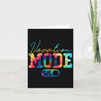 Vacation Mode Summer Tie Dye Family Beach Vacay Mo