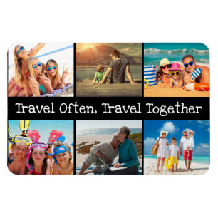 Vacation Photo Collage Travel Often Together Magnet