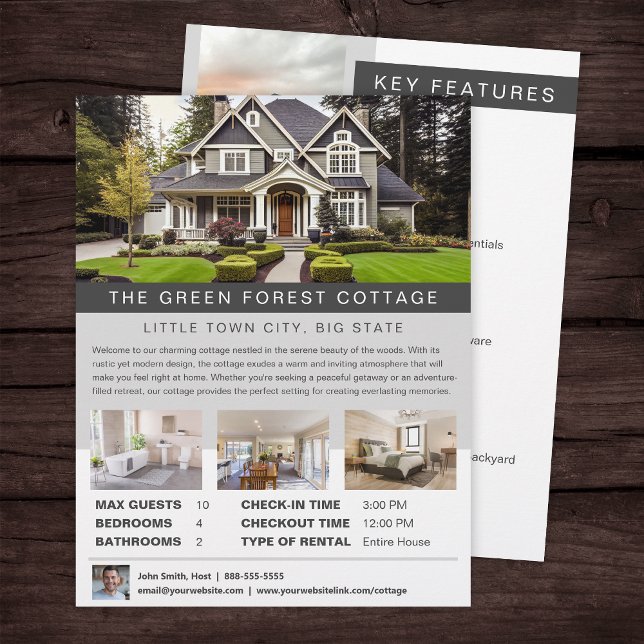 Vacation Rental Accommodations House Rental Flyer (Creator Uploaded)