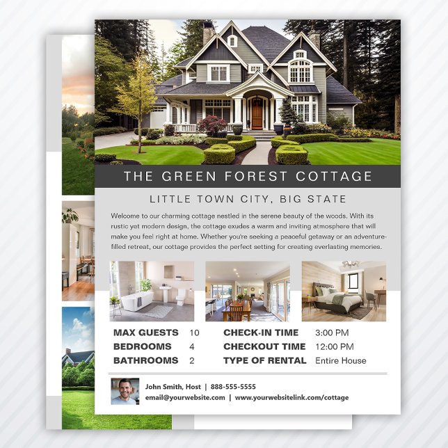 Vacation Rental Accommodations House Rental Flyer (Creator Uploaded)