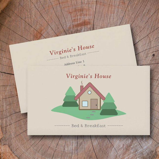 Vacation Rental, Bed & Breakfast Business Card (Vacation Rental, Bed & Breakfast Business Card)