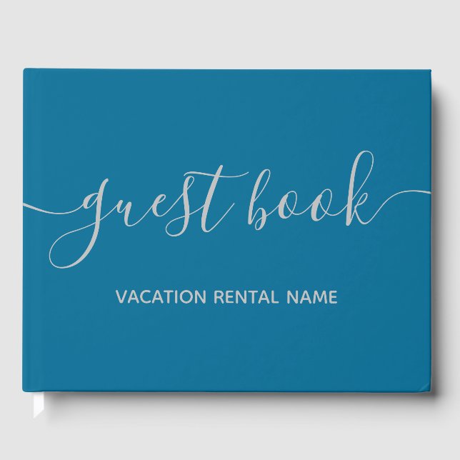 Vacation Rental Sea Blue Guest Book (Front)