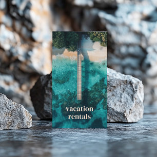 Vacation Rentals Tropic Travel Agency Business Card