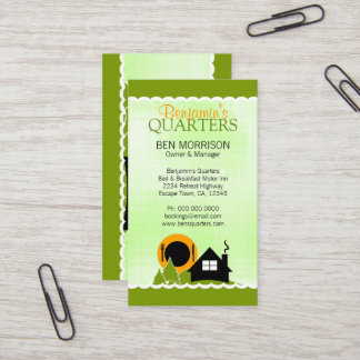 Vacation Retreat Bed and Breakfast Business Cards