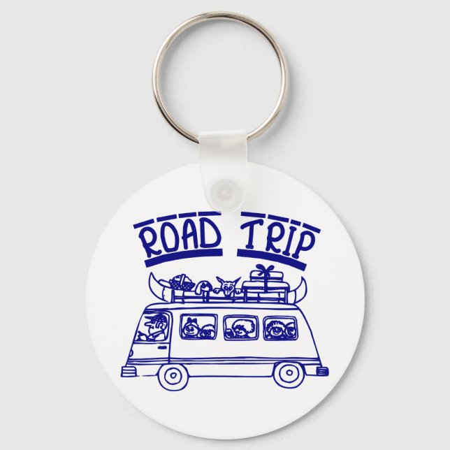 Vacation Road Trip Key Ring (Front)