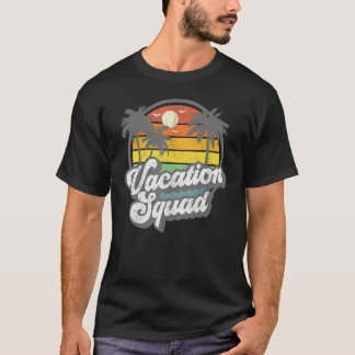 Vacation Squad Beach Retro 70s Summer Cruise Vinta T-Shirt