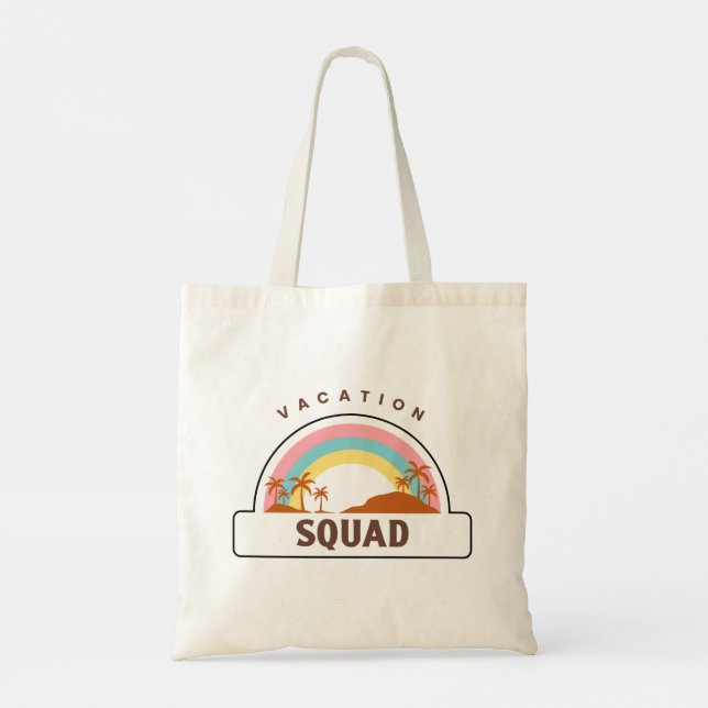 Vacation Squad Rainbow Tote Bag (Back)