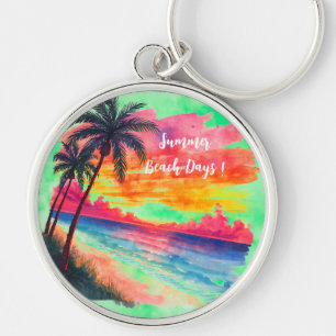 Vacation, Summer Beach Days, Holiday Key Ring