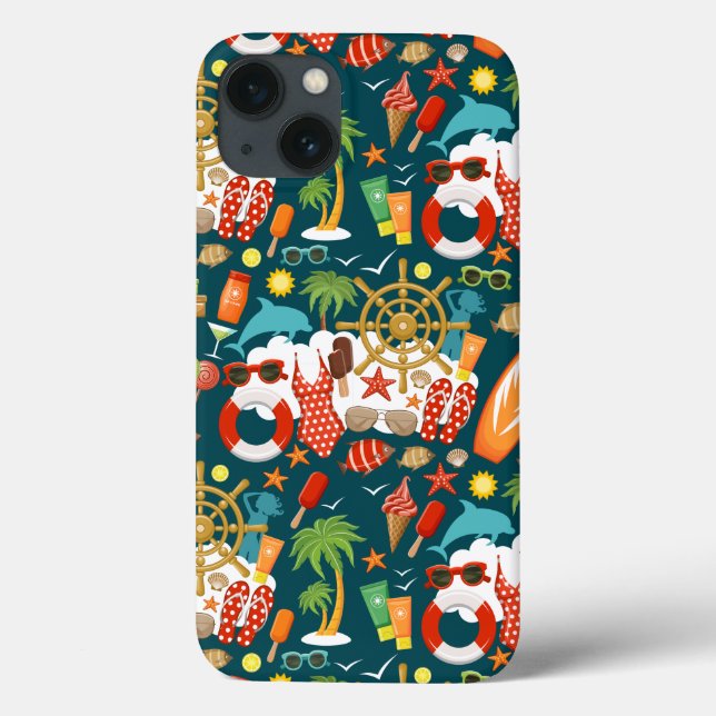 vacation summer party beach pattern     Case-Mate iPhone case (Back)