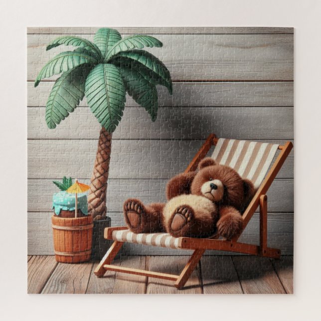 Vacation Teddy Bear Puzzle (Vertical)