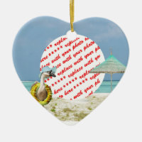 Vacation Time Goose Beach Scene Photo Frame