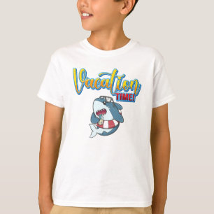 Vacation time with baby shark. T-Shirt