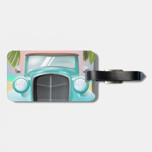 Vacation to cuba travel poster luggage tag