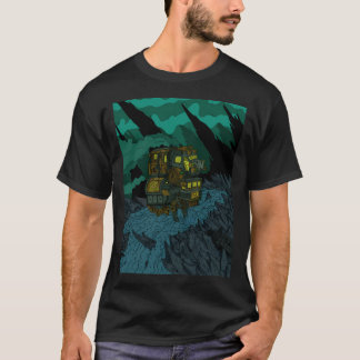 Vacation Tour Mech Trough Mountain Alien Planet. D T-Shirt