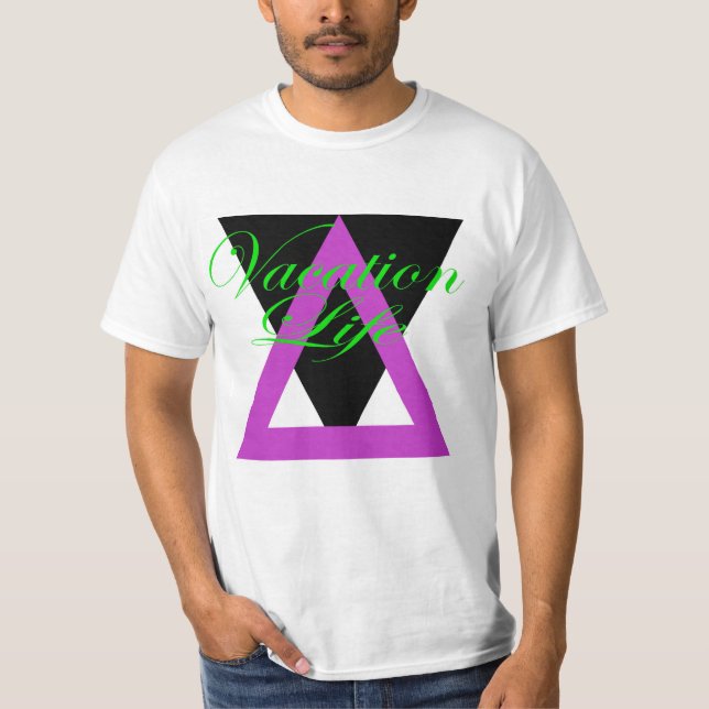 Vacation Triangles T-Shirt (Front)