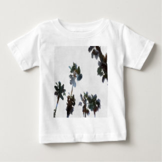 Vacation Tropical Palms Artistic Watercolor Baby T-Shirt