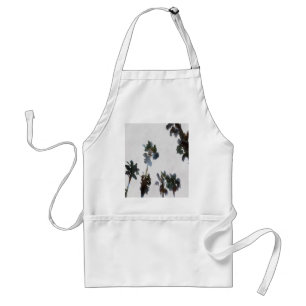 Vacation Tropical Palms Artistic Watercolor Standard Apron
