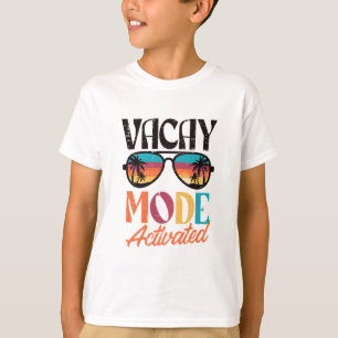 Vacation Vacay Mode Activated Palm Tree Summer Wom T-Shirt