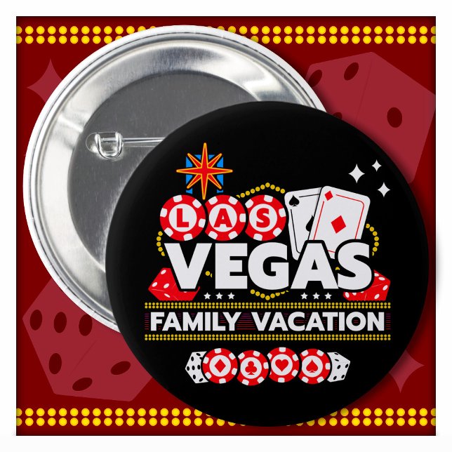 Vacation Vegas Trip Las Vegas Family Vacation 6 Cm Round Badge (Creator Uploaded)