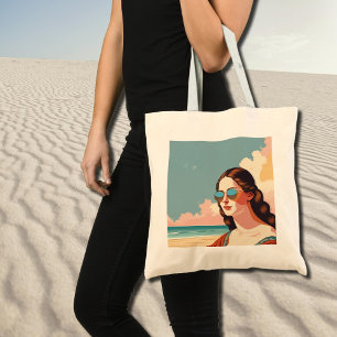 Vacation Vibes Mona Lisa Tote Bag