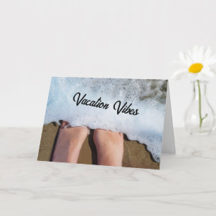 Vacation Vibes Trip Wishes Beach Vacation Card