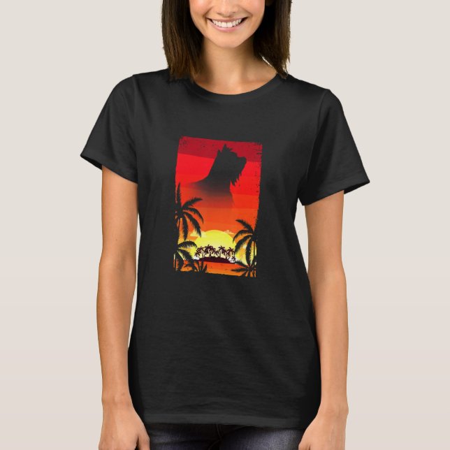 Vacation Yorkshire Terrier T-Shirt (Front)