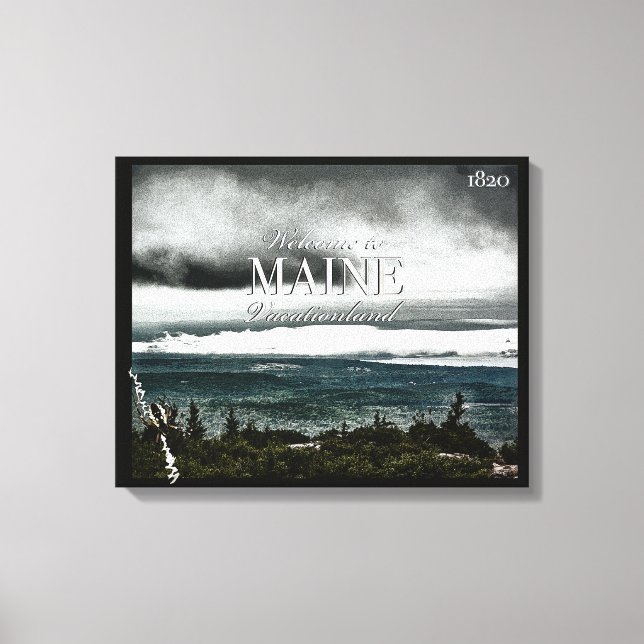Vacationland, Maine Canvas Print (Front)