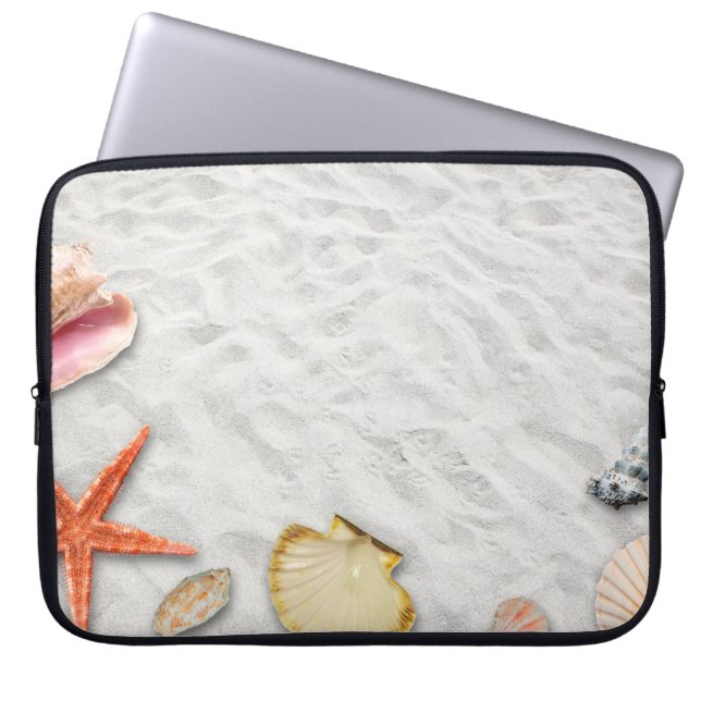 Vacations beach summer sun laptop sleeve (Front)