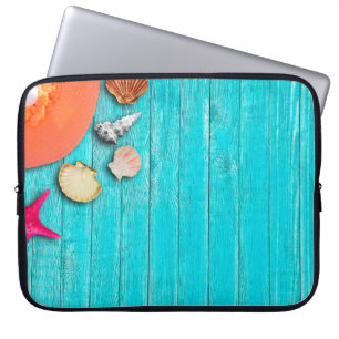 Vacations summer sun coneflower laptop sleeve