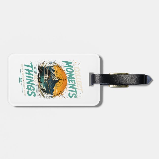 vacations & travel  luggage tag (Back Horizontal)