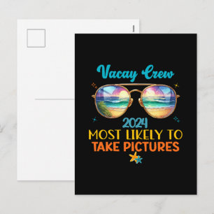 Vacay crew 2024 holiday postcard