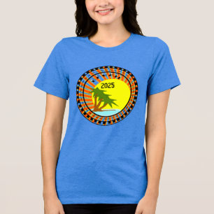 Vacay Hawaii Destination with Year Tri-Blend Shirt