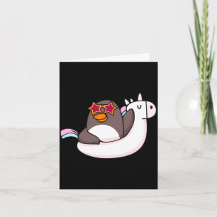 Vacay mode animal cute penguin lover family card