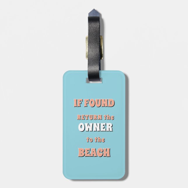 Vacay Mode, BEACHES Luggage Tag (Back Vertical)
