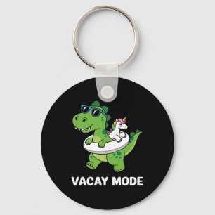 Vacay Mode Cute Dinosaur Family Vacation Key Ring