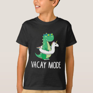 Vacay Mode Cute Dinosaur T Shirt Funny Family Vaca