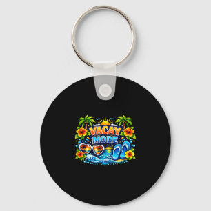 Vacay mode for summer cruise holiday family key ring