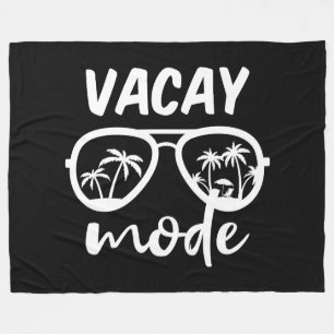 Vacay Mode II - Family Vacation Fleece Blanket